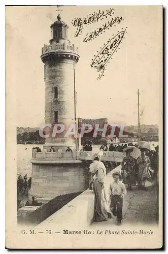 Cartes postales Marseille Le Phare Sainte Marie