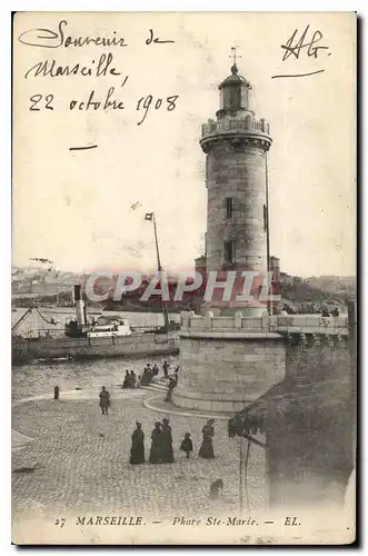 Cartes postales Marseille Phare Ste Marie