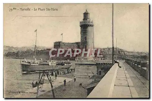 Ansichtskarte AK Marseille Le Phare Ste Marie