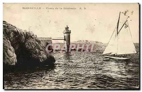 Ansichtskarte AK Marseille Phare de la Desirade