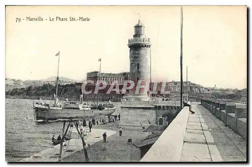 Ansichtskarte AK Marseille Le Phare Ste Marie