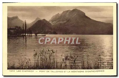 Cartes postales Lac d'Annecy Port de Talloires et la Montagne d'Entrevernes