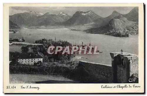 Ansichtskarte AK Lac d'Annecy Talloires et Chapelle du Toron