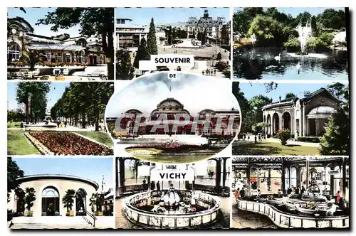 Cartes postales Vichy Le Casino Place de l'Hotel de Ville Le Parc