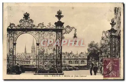 Cartes postales Nancy Grilles de Jean Lamour