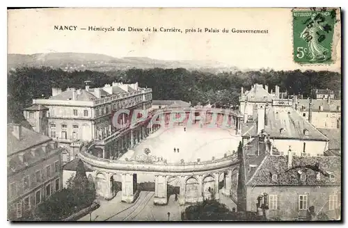 Cartes postales Nancy Hemicycle des Dieux de la Carriere pres le Palais du Gouvernement