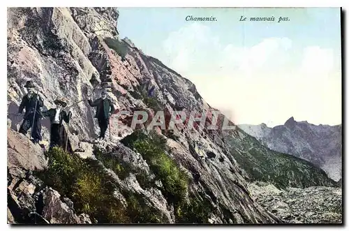 Cartes postales Chamonix Le mauvais pas