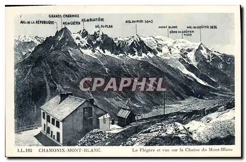 Cartes postales Chamonix Mont Blanc La Flegere et vue sur la Chaine du Mont Blanc