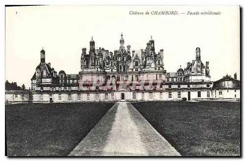 Ansichtskarte AK Chateau de Chambord Facade meridionale