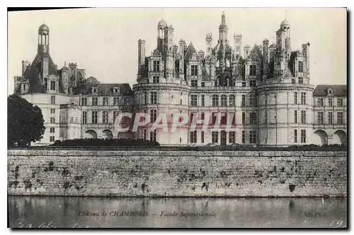 Cartes postales Chateau de Chambord Facade Septentrionale