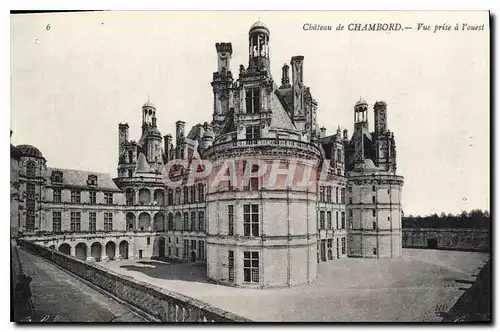 Ansichtskarte AK Chateau de Chambord Vue prise a l'ouest