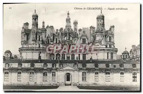 Ansichtskarte AK Chateau de Chambord Facade meridionale