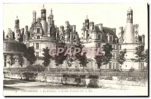 Cartes postales Chambord Le Chateau L'Aile Francois I