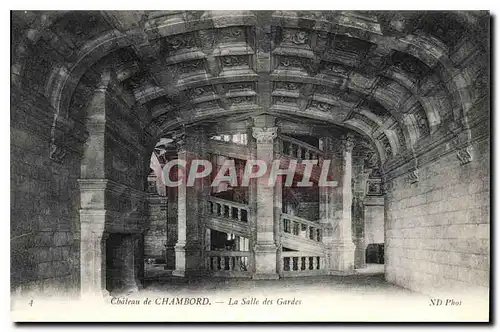 Cartes postales Chateau de Chambord La Salle des Gardes