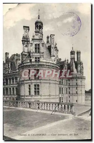 Ansichtskarte AK Chateau de Chambord Cour interieure cote Sud