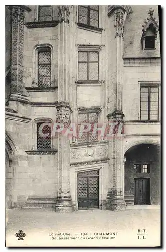 Ansichtskarte AK Loir et Cher Chaumont Soubassement du Grand Escalier