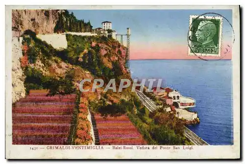 Ansichtskarte AK Grimaldi Ventimiglia Balzi Rossi Veduta del Ponte San Luigi