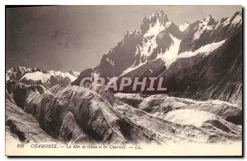 Cartes postales Chamonix La Mer de glace et les Charmoz