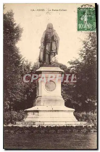 Cartes postales Reims La Statue Colbert