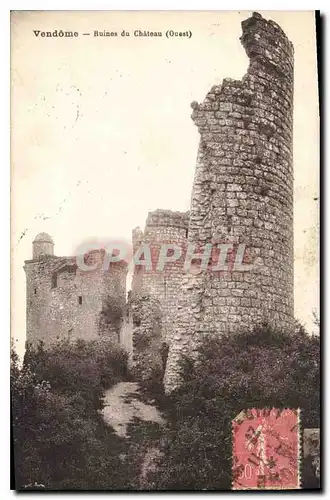 Cartes postales Vendome Ruines du Chateau Ouest