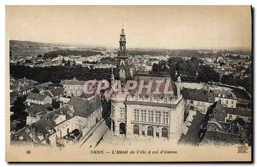 Cartes postales Sens L'Hotel de Ville a col d'oiseau