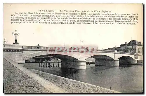 Ansichtskarte AK Sens Yonne Le Nouveau Pont pris de la Place Boffrand