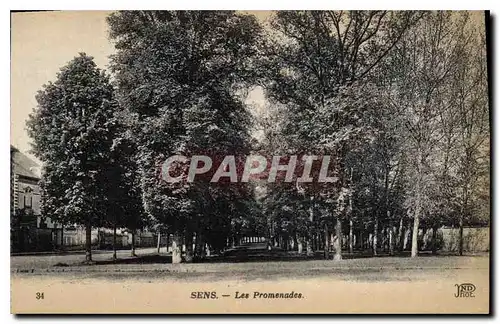 Cartes postales Sens Les Promenades