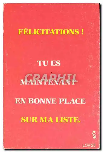 Cartes postales moderne Felications