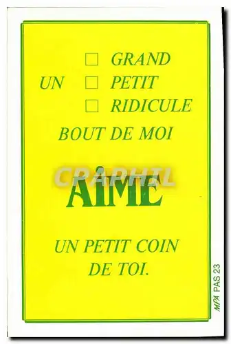 Cartes postales moderne Aime un petit coin de toi