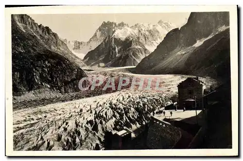 Cartes postales La Mer de glace et la gare de Montenvers