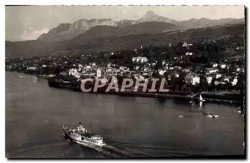 Cartes postales Evian les Bains Haute Savoie Gros bateau sur le Lac LEman la Vitte