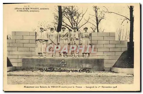 Ansichtskarte AK Monument aux Enfants de Verdun morts pour la France