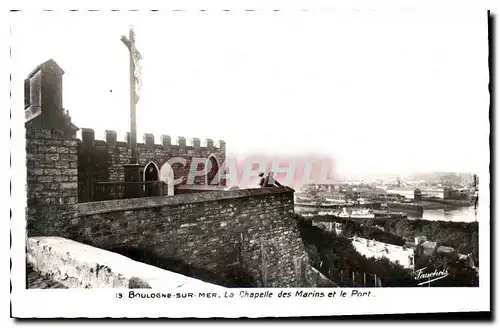 Ansichtskarte AK Boulogne sur Mer La Chapelle des Marins et le Port