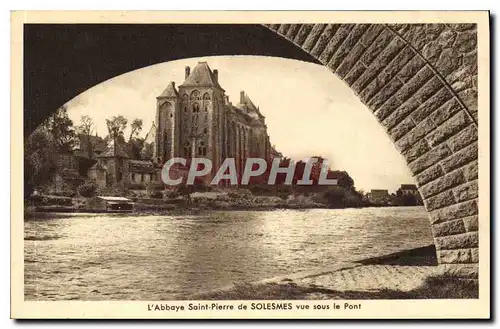 Ansichtskarte AK L'Abbaye Saint Pierre de Solesmes vues sous le Pont