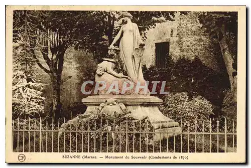 Cartes postales Sezanne Marne Monument du Souvenir