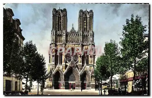 Ansichtskarte AK Reims Marne La Cathedrale