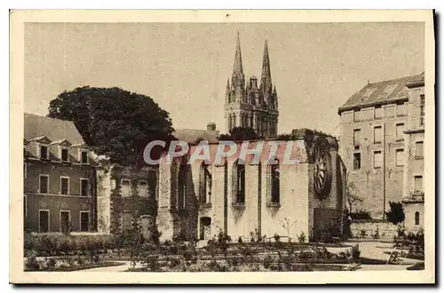 Ansichtskarte AK Angers Maine et Loire Les ruines Toussaint et la cathedrale Saint Maurice