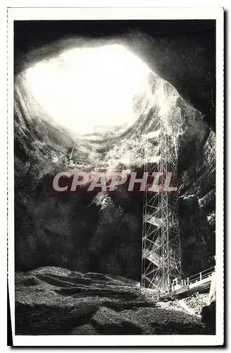 Cartes postales Padirac L'orifice du gouffre vu d'en bas