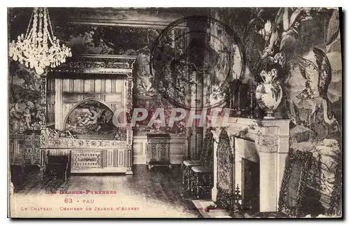 Cartes postales Pau Le Chateau Chamber de Jeanne d'Albert