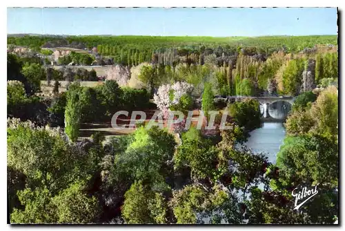 Cartes postales Vallee de la Dronne vue de la Terrasse de la Roche Calais sur St Aiguilin