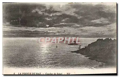 Ansichtskarte AK La Pointe du Raz Coucher du Soleil