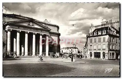 Ansichtskarte AK Caen Calvados Palais de Justice et Place St Sauveur