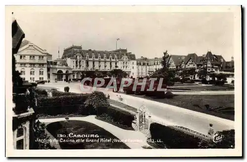 Ansichtskarte AK Cabourg Jardin du Casino et le Grand Hotel