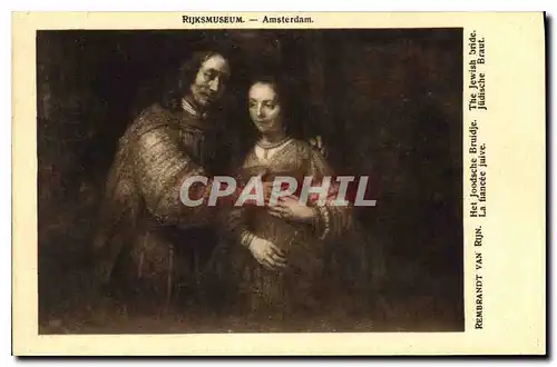 Ansichtskarte AK Rijksmuseum Amsterdam Rembrandt Van Rijn La fiancee juive