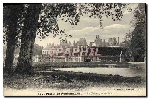 Ansichtskarte AK Palais de Fontainebleau Le Chateau vu du Parc