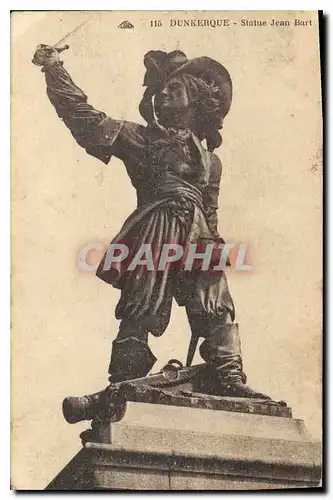 Cartes postales Dunkerque Statue Jean Bart