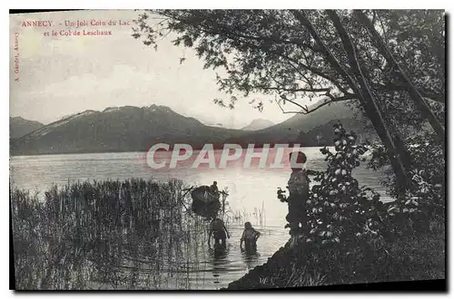 Ansichtskarte AK Annecy Un Joli Coin du Lac et le Col de Leschaux