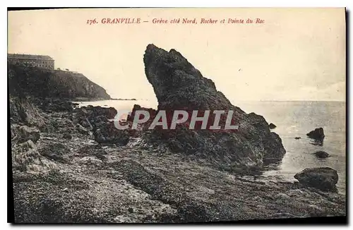 Cartes postales Granville Greve cote Nord Rocher et Pointe du Roc