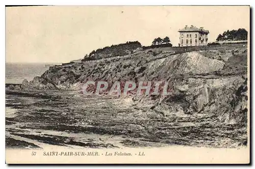 Ansichtskarte AK Saint Pair sur Mer Les Falaises