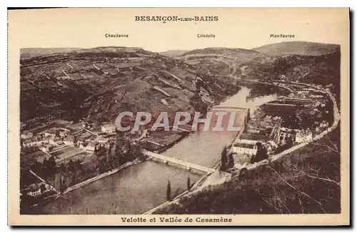Cartes postales Besancon les Bains Valotte et Vallee de Casamene